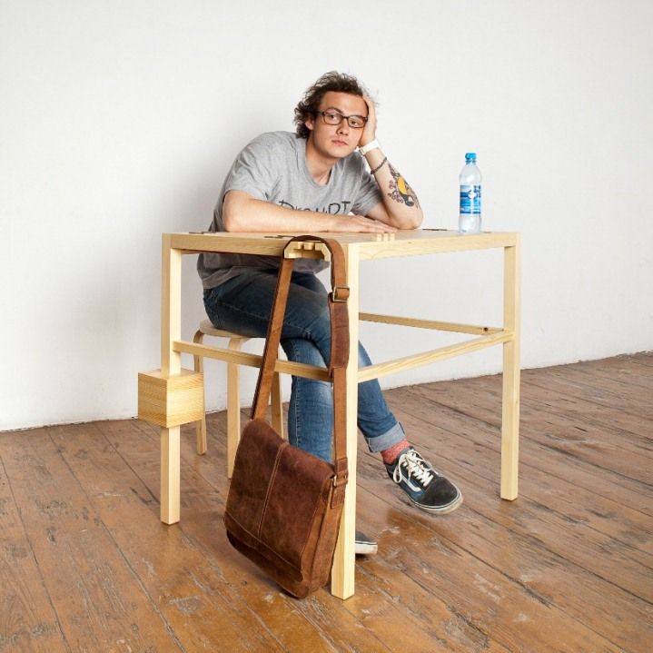 Многофункциональный стол "Зевака", автор Ярослав Мисонжников, выпускник Школы Дизайна ArtFuture