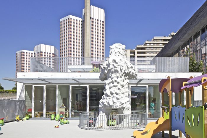 Центра охраны детства Giraffe, архитектурная студия Hondelatte Laporte Architectes