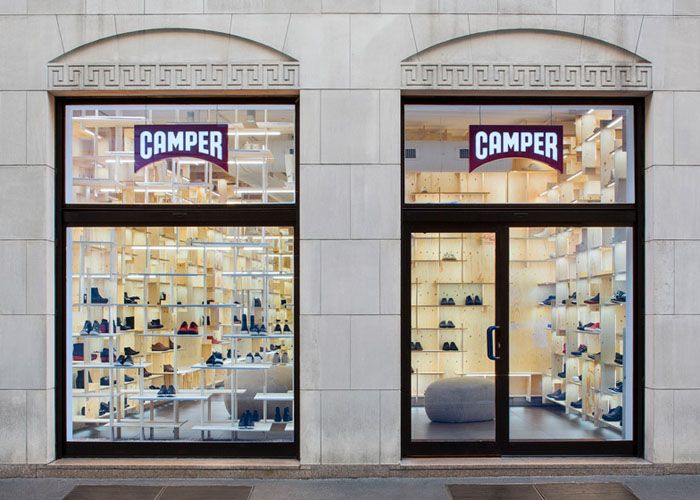Интерьер магазина Camper в Милане, архитектор Кенго Кума (Kengo Kuma)