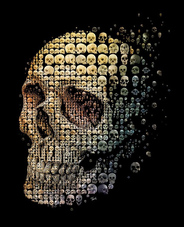 Проект Skull evolution, художник Харис Цевис (Charis Tsevis)