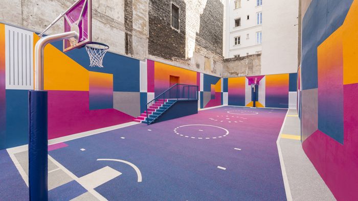 Баскетбольная площадка в Париже, агентство Ill-Studio