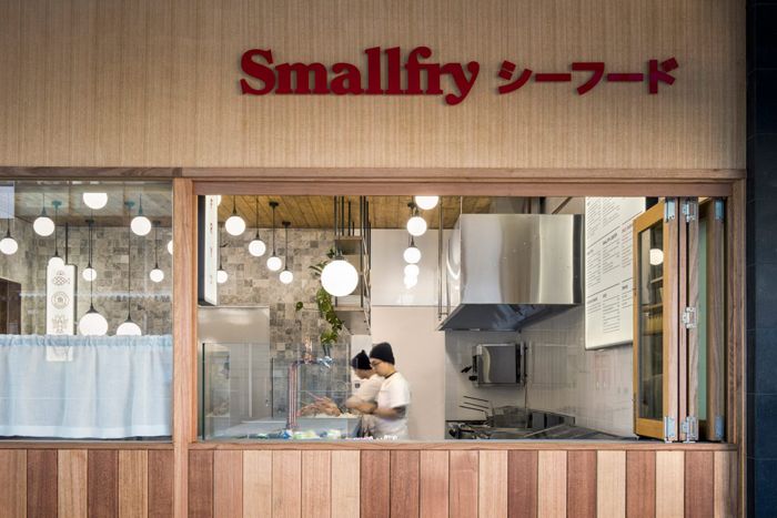 Интерьер рыбного магазина Smallfry Seafood, студия дизайна Sans-Arc Studio