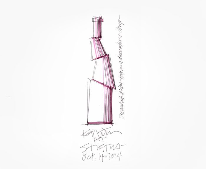 Бутылка для вина Stratus Vineyards, дизайнер Карим Рашид