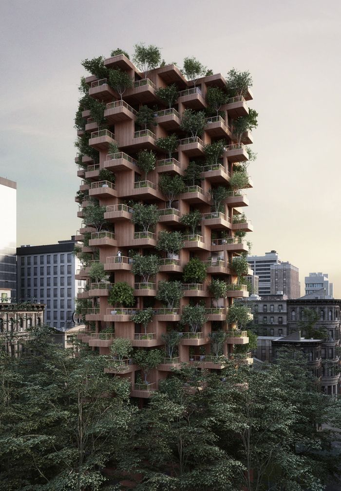 Проект жилого комплекса Tree Tower, архитектурная студия Penda