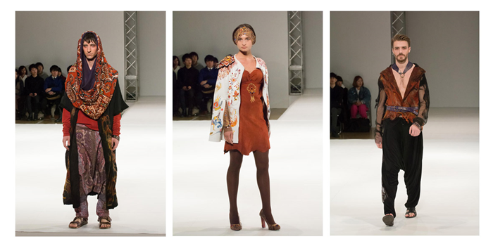 Fashion показ Школы Дизайна "АртФутуре" на недели дизайна BFGU FW, Токио, Япония.